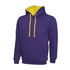 Uneek Contrast Hooded Sweatshirt UC507