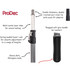 ProDec Kangaroo 7" Decking Block Brush Elite Extension Pole 2' - 4'