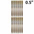 12 x Kana White Bristle Wood Handle Laminating Brush