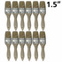 12 x Kana White Bristle Wood Handle Laminating Brush