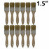 12 x Kana White Bristle Wood Handle Laminating Brush