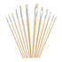 Fit For The Job 12pc Artist's Paint Brush Set - Plain Handles FFJABS01