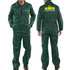 Personalised Farmers Polycotton Work Boilersuit Green