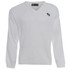 Bowling V Neck Knitted Jumper White