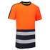 Supertouch Essentials Hi Vis Eco CoolAir 2 Tone Orange/Navy T-Shirt SHV-352D1-9