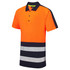 Supertouch Essentials Hi-Vis Eco Coolair 2 Tone Orange/Navy Polo Shirt SHV-303D1-9