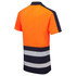 Supertouch Essentials Hi-Vis Eco Coolair 2 Tone Orange/Navy Polo Shirt SHV-303D1-9