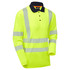 Supertouch Essentials Hi-Vis Eco CoolMax Yellow Long Sleeve Polo SHV-30541-9