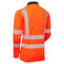 Supertouch Essentials Hi-Vis Eco CoolMax Orange Long Sleeve Polo SHV-30581-9