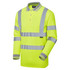 Supertouch Hi Vis Long Sleeve Bird Eye Polo Shirt Yellow 35E41-7