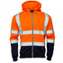 Supertouch Hi Vis 2 Tone Hooded Zipped Sweatshirt Orange 31881-7