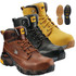 JCB 4x4 SAFETY BOOTS Leather Waterproof Work Steel Toe Midsole - Triple Stitched