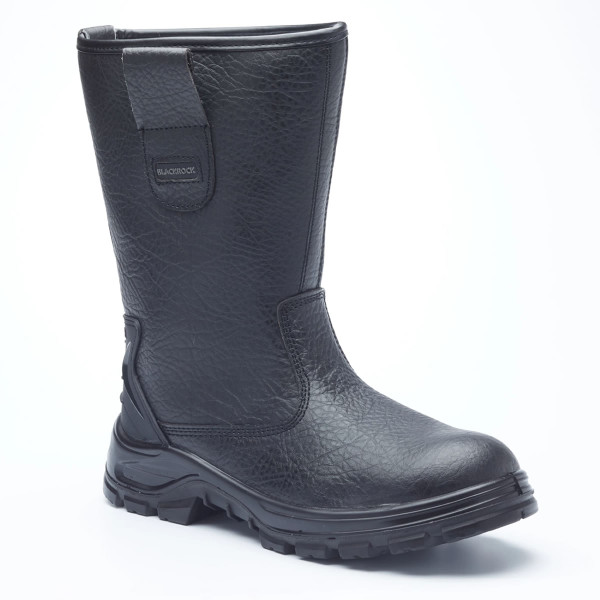 SF01 Blackrock Fur Lined Rigger Boot Black