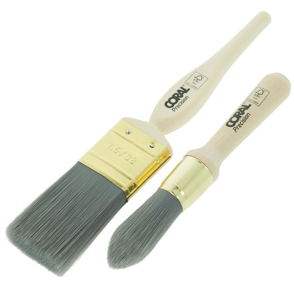 33489 Coral Precision Chalk Paint Furniture Paint Brush Set