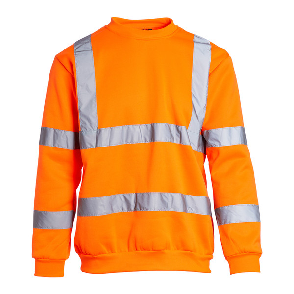 Orange & Navy Hi Vis Pullover Hoodie - Brook Hivis - Cheap Price