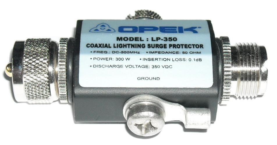 Opek LP350B Coaxial Lightning Antenna Surge Protector
