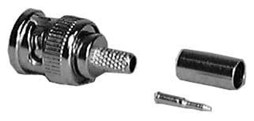 Philmore 926 - 3-Piece Crimp Style In-Line BNC Male Connector (for RG-8X & Mini 8 Wire)