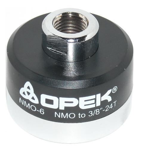 Opek NMO-6 - Antenna Mount Adapter, NMO to 3/8" X 24T Hole for Whip