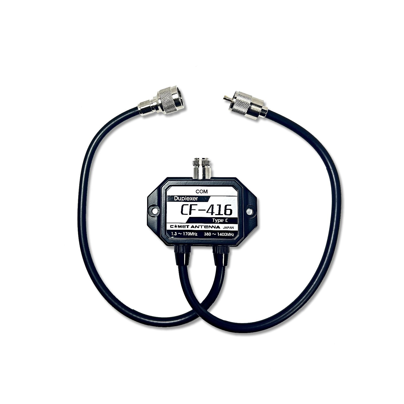 Comet CF-416C - Duplexer, 1.3-170 MHz Low Pass, 380-1400 MHz High Pass, 60 dB Isolation