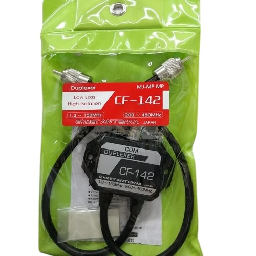 Comet CF-142 - Duplexer, 1.3-150 MHz Low Pass, 200-480 MHz High Pass, 40 dB Isolation