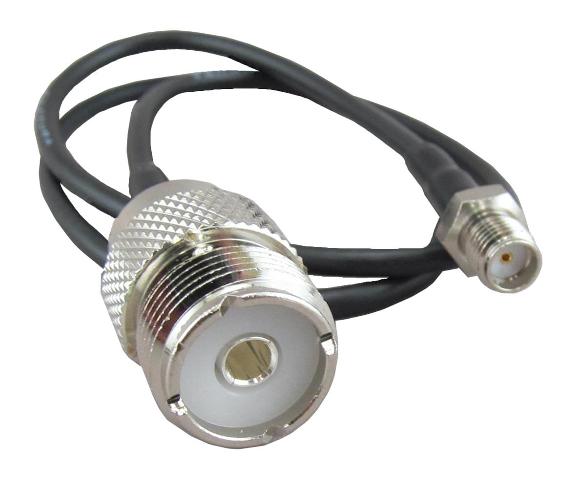 Comet HM-05JSJ - Adapter Cable, SMA Female, UHF Female SO-239, 18 in. Length Comet HM-05JSJ - Adapter Cable, SMA Female, UHF Female SO-239, 18 in. Length