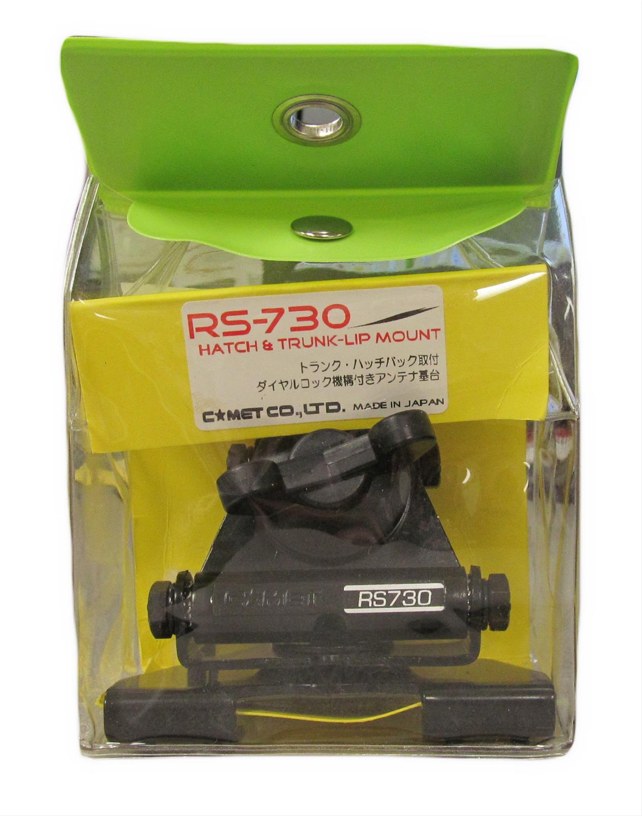 Comet RS-730 - Antenna Mount, Mobile, Lip Mount, Adjustable, Door, Hatchback, Trunk Lid (No Coax) Comet RS-730 - Antenna Mount, Mobile, Lip Mount, Adjustable, Door, Hatchback, Trunk Lid (No Coax)