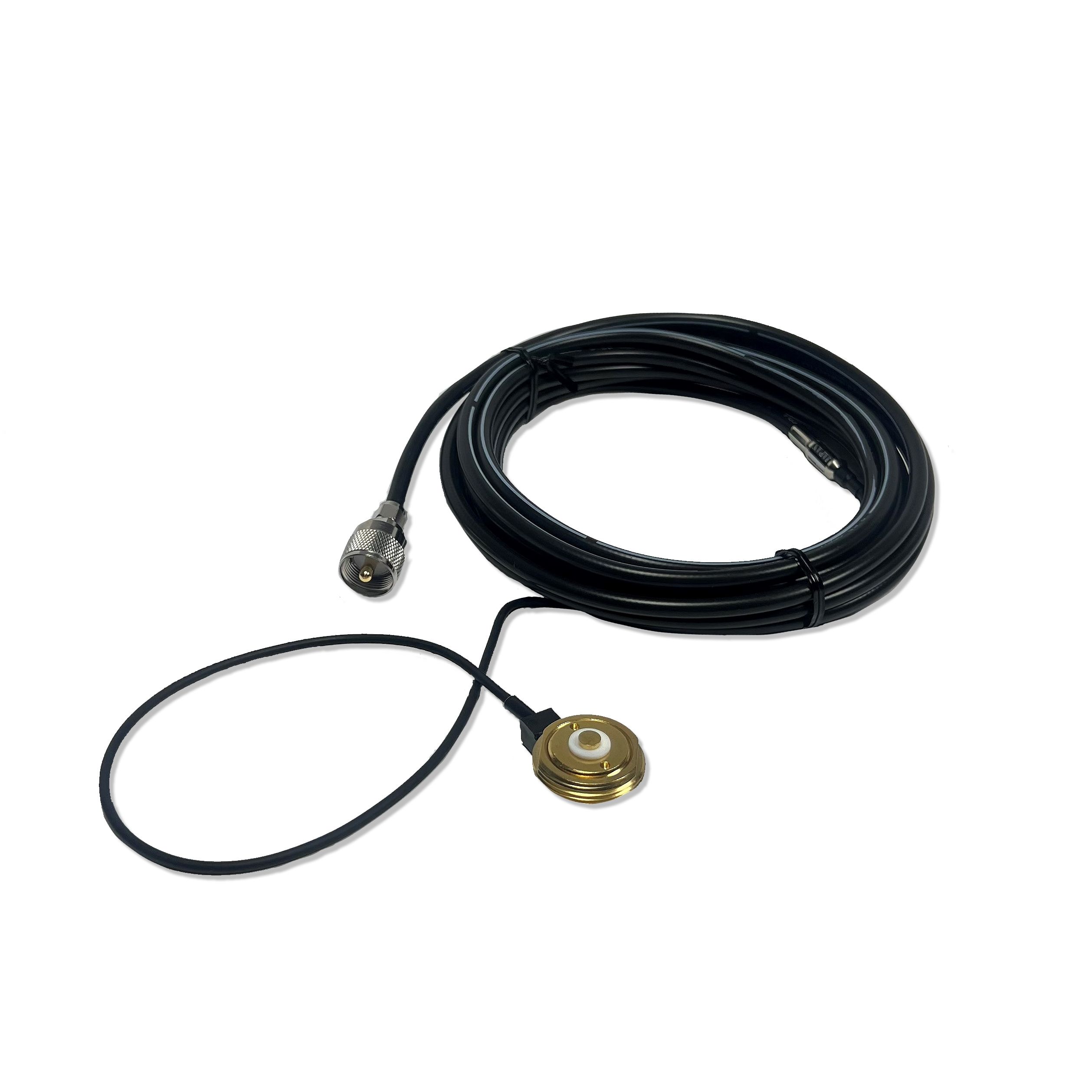 Comet CK-3NMO5 - Cable Assembly, NMO Base, 16.9 ft. Cable Length, Includes 18 in. RG-174 Pass Through Cable, PL-259 Comet CK-3NMO5 - Cable Assembly, NMO Base, 16.9 ft. Cable Length, Includes 18 in. RG-174 Pass Through Cable, PL-259