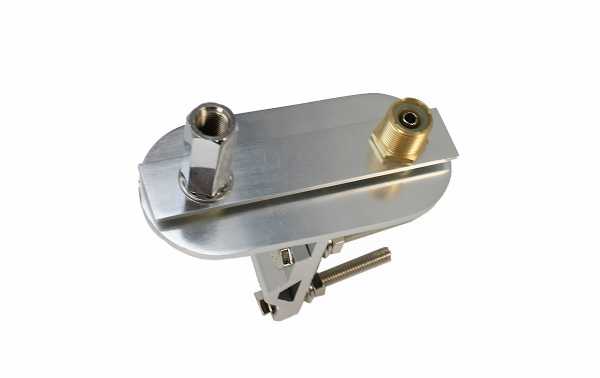 MFJ-347 - Mini Dipole, Mast Mount, 3/8-24 Thread Mounts, Use Mobile Whips, SO-239 Feedpoint Connector