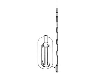 Hustler 6-BTV - Antenna, Vertical, HF, 6-Band, 80, 40, 30, 20, 15, 10 meters, 1.5 kW, 24 ft. Hustler 6-BTV - Antenna, Vertical, HF, 6-Band, 80, 40, 30, 20, 15, 10 meters, 1.5 kW, 24 ft.