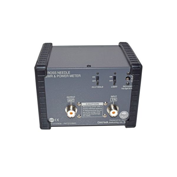 Daiwa CN-901HP SWR/Wattmeter, 1.8-200 MHz, 2,000 W Max., Cross Needle, UHF Female, SO-239, 13.8 Vdc