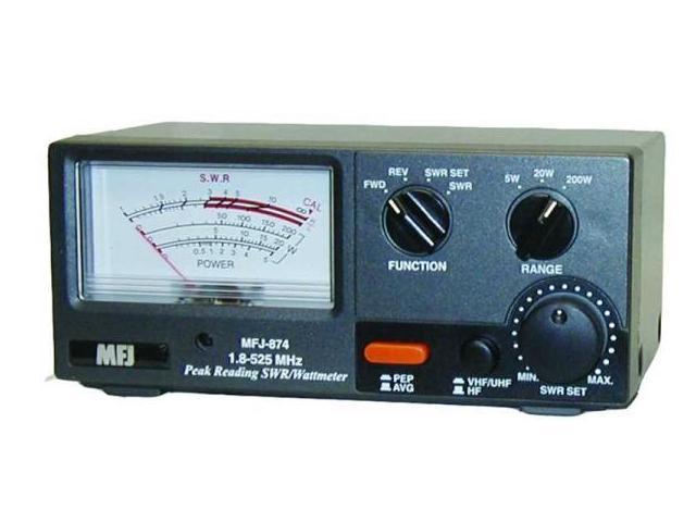 MFJ-874 Grandmaster SWR/Wattmeter, 200 W, 1.8-525 MHz, Sweep
