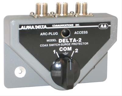 Alpha Delta 2B Coax Switch, 2-port, Rated Through 500 MHz, UHF Female, SO-239 Alpha Delta 2B Coax Switch, 2-port, Rated Through 500 MHz, UHF Female, SO-239