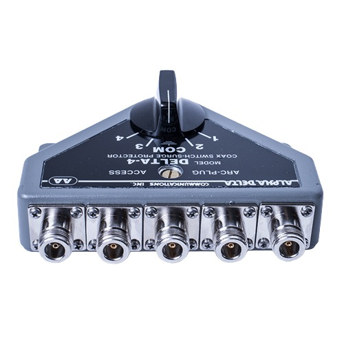 Alpha Delta 4B/N Coax Switch, 4-port, Rated Through 1.3 GHz, N Type, Female