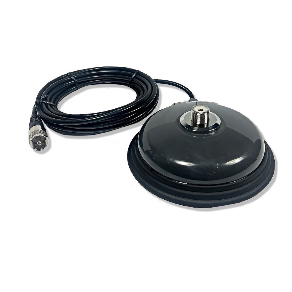 Comet CM-5M - Antenna Mount, Mobile, SO-239 Mount, Magnetic, 16.9 ft. Coax Cable, PL-259 Comet CM-5M - Antenna Mount, Mobile, SO-239 Mount, Magnetic, 16.9 ft. Coax Cable, PL-259