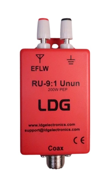LDG Electronics RU-9:1 - UNUN, 9:1 Ratio, 200W PEP End Fed Long Wire