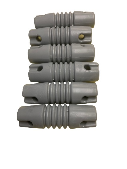 6 pack gray nylon dog bone antenna insulators For wire antennas and guying