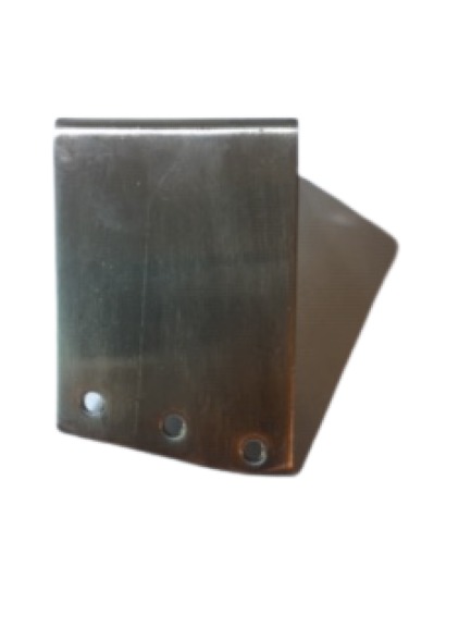 Workman SSATRG-2 Stainless Steel Right Hand Hood or Trunk Groove Mount, 1/2" Hole