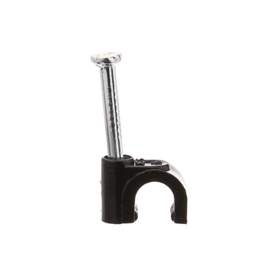 Calrad 75-605-BK-25 - Black Coaxial Cable Clips for RG-59 Coax Cable