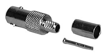 Philmore 943 - 3-Piece Crimp Style In-Line BNC Female Connector (for RG55/U, RG58/U Wire)