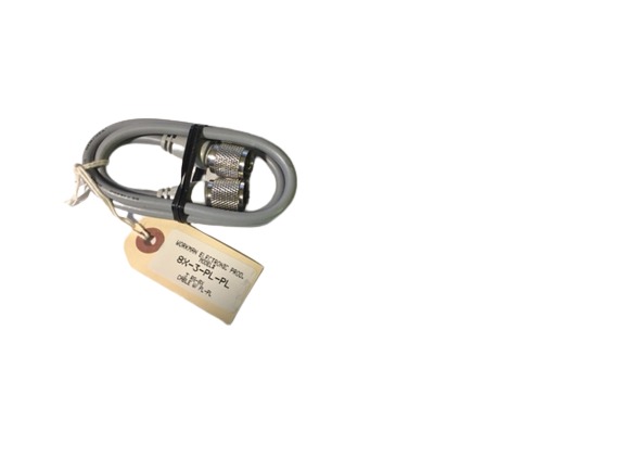 3 FT RG-8X CB/Ham Antenna Coax Patch Cable, Gray w/ PL-259s