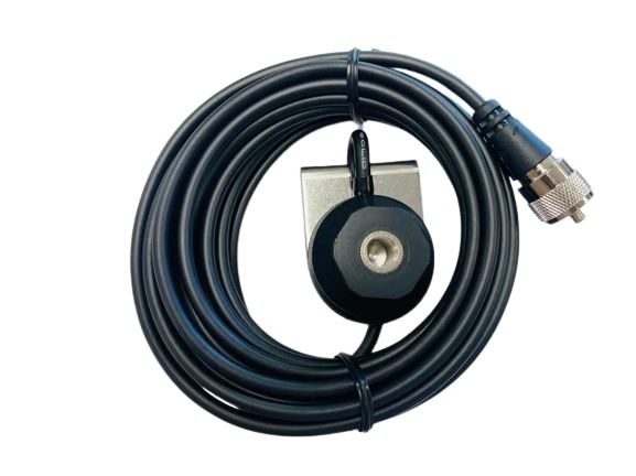 Workman WEP314T - 3/8 x 24 Threaded Trunk Lip Antenna Mount w/ 17' Cable