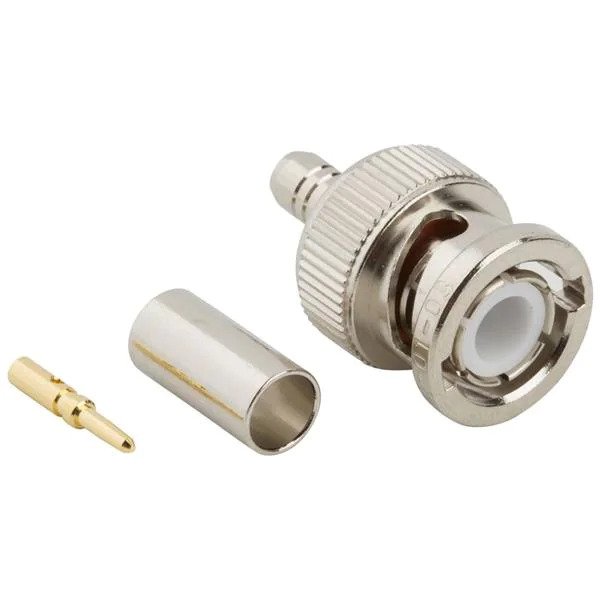 Amphenol RF 031-320-RFX1  Connector, BNC Crimp Plug, RG58,141, 142A