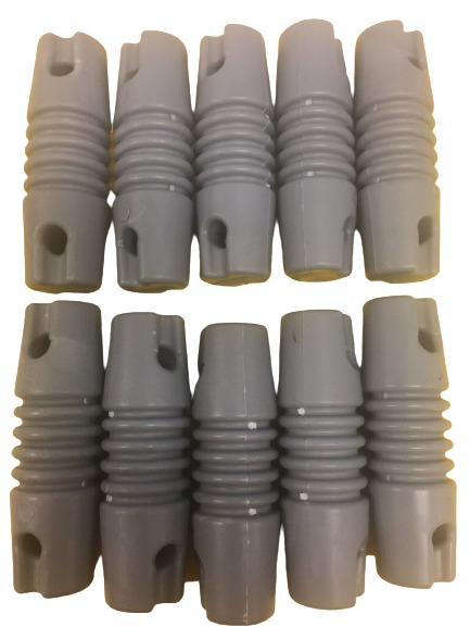 Jetstream JTGDOG - 10 pack Gray nylon dog bone antenna insulators For wire antennas and guying
