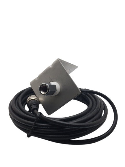 Opek AM-403 Stainless Steel Antenna L Bracket w/ 3/8x 24 Coax Cable Assembly