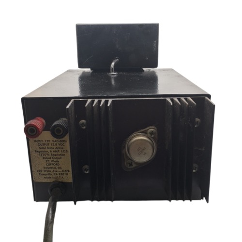 Used Clifford 12VDC Power Supply, 6 Amps, 7.5 Amp Surge