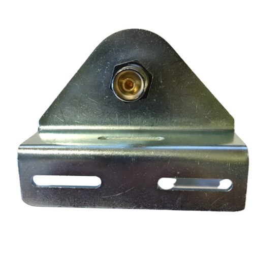 Van Ordt CM-213 Right Angle Groove Antenna Bracket  w/  SO-239 to 3/8" x 24 Thread Stud Antenna Mount Adapter