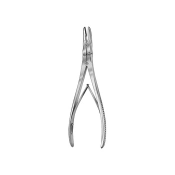 Product Vet Spectrum Ruskin Bone Rongeur, 7" (18cm), Curved, Double Action, 5x15mm Jaw | SAH.741107 Image