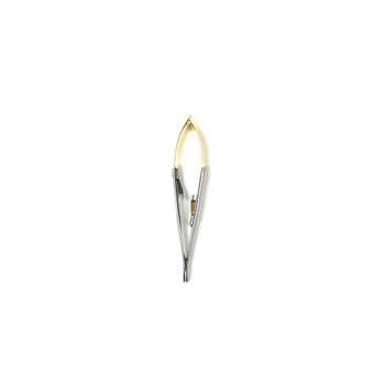 Product Vet Spectrum Castroviejo Needle Holder, 5.5" (14cm), Curved, Serrated, Without Lock, TC | SAH.760204 Image