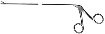 Product Spectrum Micro Laryngeal Scissor, 230mm Shaft Length, Curved up 45 Degrees, 4mm Micro Tip | SAH.770025 Image