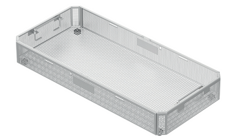 Product Vet Spectrum EverGreen 1/1 Standard Sterilization Container Basket, Perforated (540x253x40mm) | SAH.K3740 Image